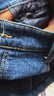 羅蒙（ROMON）男士牛仔褲男春秋商務(wù)休閑褲男彈力直筒男褲厚款深檔直筒長(cháng)褲高腰 深藍色+淺藍色【冬季款】 加絨 35 【腰圍2尺8建議155-165斤】 曬單實(shí)拍圖