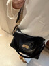 南風(fēng)Chio2nd吉歲金暉托特包包女新款高級軟皮通勤大包單肩斜挎包 經(jīng)典黑 曬單實(shí)拍圖