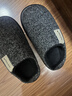 奧康（Aokang）棉拖鞋男士秋冬季居家用保暖室內防滑防臭抗菌加絨厚底拖鞋男冬天 曬單實(shí)拍圖