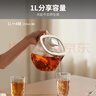 九陽(yáng)（Joyoung）凈萃養生壺迷你家用全玻璃煮茶器 輕音燉煮 1L辦公室0金屬0膠水恒溫燒水壺 WY103 曬單實(shí)拍圖