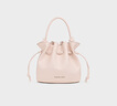 CHARLES&KEITH26春季新品抽繩簡(jiǎn)約手提水桶包斜挎包新年生日禮物CK2-10271696 Soft Pink淺粉色 S 曬單實(shí)拍圖