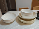 京東京造 碗盤(pán)餐具整套 喬遷之喜瓷器碟套裝家用 純白骨瓷 16頭 曬單實(shí)拍圖