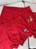 紅豆居家（Hodohome）兒童內褲男童鴻運本命年紅色短褲男孩新年喜慶棉氨短褲311 165 曬單實(shí)拍圖