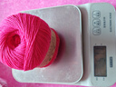 康賽妮高端100%純山羊絨24/3baby絨羊絨線(xiàn)手編diy圍巾毛衣中粗線(xiàn) 玫紅色（買(mǎi)一兩送一兩） 100%baby羔羊絨 曬單實(shí)拍圖