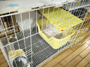 憨憨寵貓籠折疊貓籠子大號貓別墅加粗加密雙層貓舍貓窩寵物貓咪用品家用 白色 850雙層 曬單實(shí)拍圖