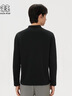 KOLON SPORT/可隆戶(hù)外吸濕速干T恤 男士半開(kāi)口長(cháng)袖內搭上衣 LHRT6ST817-BK 黑色 XL 180/100A 曬單實(shí)拍圖
