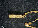 六福珠寶光影金足金日進(jìn)斗金碎碎冰方柱小金條黃金項鏈計價(jià)035922na 11.40克(含工費1505元) 曬單實(shí)拍圖