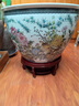 晟煦景德鎮陶瓷魚(yú)缸養金魚(yú)缸大號庭院碗睡蓮荷花缸烏龜缸 江山多嬌缸+帶底座 63x63x42cm 直徑63cm高42cm 曬單實(shí)拍圖