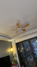 TCL全光譜護眼風(fēng)扇燈客廳吊扇燈餐廳燈風(fēng)扇一體電風(fēng)扇吊燈 吸頂原木色-46寸五葉-變頻-遙控 曬單實(shí)拍圖