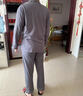 海瀾之家睡衣男士睡衣冬季男100%純棉家居服翻領(lǐng)開(kāi)衫睡衣男春秋冬季套裝 深灰色 2XL -180/105 曬單實(shí)拍圖