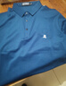 夢(mèng)特嬌特價(jià)桑蠶絲短袖t恤男夏季半袖中年翻領(lǐng)上衣爸爸裝polo衫男士 哈青 175/92A 推薦135-150穿 曬單實(shí)拍圖
