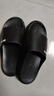 回力拖鞋男夏季新款外穿止滑耐磨居家浴室涼拖鞋子男款學(xué)生宿舍沙灘鞋 黑色 【防滑防臭】 43 曬單實(shí)拍圖