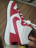耐克（NIKE）官方休閑鞋女鞋 秋季高幫透氣運動(dòng)鞋簡(jiǎn)版空軍一號耐磨學(xué)生板鞋 芝加哥白紅/高幫 36 曬單實(shí)拍圖