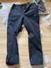 伯希和（Pelliot）戶(hù)外軟殼褲男冬季防風(fēng)高彈加絨保暖沖鋒徒步登山褲114307161黑XL 曬單實(shí)拍圖