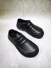 QYCKABY醫用手術(shù)室拖鞋男士防水防滑包跟厚底不臭腳eva包頭女士護士涼鞋 黑色【醫護級品質(zhì)】 42-43 正碼 曬單實(shí)拍圖