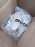 卡駱馳（CROCS）洞洞鞋貝雅卡駱班輕便耐磨一腳蹬休閑鞋|205089 冬日白/彩色-1LI 39 (240mm) 曬單實(shí)拍圖