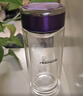 希諾雙層玻璃杯家用辦公水杯女高顏值過(guò)濾泡茶杯子X(jué)N-9331紫色 240mL 曬單實(shí)拍圖