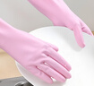 JCZS日本丁腈手套廚房洗碗加厚耐磨加長(cháng)防水女士防護耐用家務(wù)清潔專(zhuān)用 掛繩款【粉色2雙】耐用型 加長(cháng)不進(jìn)水 S 曬單實(shí)拍圖
