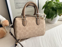 蔻馳（COACH）【品牌直供】女士ROWAN手提單肩斜挎波士頓包CW330禮物 曬單實(shí)拍圖