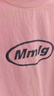 Mmlg加厚純棉t恤女男2025秋冬新款經(jīng)典logo金屬燙珠裝飾情侶款上衣服 淺紫色 S 曬單實(shí)拍圖