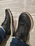 百麗（Belle）套腳休閑鞋男鞋新款冬季商場(chǎng)同款厚底工裝鞋8WR01DM5 黑色-單里 42 (260mm) 曬單實(shí)拍圖