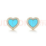 APM Monaco湖藍色心形合金耳釘 時(shí)尚高級感輕奢飾品生日禮物送女友 曬單實(shí)拍圖