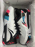 李寧（LI-NING）羽毛球鞋貼地飛行2LITE 標準白/黑色/熒光焰紅 AYTT003-2 43 曬單實(shí)拍圖