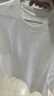 純白色500g重磅圓領(lǐng)涼感T恤純棉加厚情侶男女短袖大碼三本針半袖 白色-500g重磅 XL 建議150-170斤 曬單實(shí)拍圖