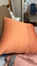 TRIUMPH HILL 北歐抱枕頭套沙發(fā)靠墊汽車(chē)護腰靠墊靠枕套床頭靠背套腰枕頭套45*45定制 愛(ài)馬仕橙 70*70cm（抱枕套） 曬單實(shí)拍圖