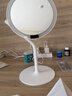 AMIRO覓光化妝鏡帶燈高清便攜鏡子 桌面臺式梳妝鏡LED智能美妝鏡 新年生日禮物女Mini3極簡(jiǎn)白 曬單實(shí)拍圖