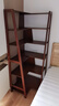木屋記實(shí)木墻角書(shū)架一體靠墻伸縮臥室客廳簡(jiǎn)約小書(shū)柜轉角落地置物架 5層胡桃色 【送收納筐】 曬單實(shí)拍圖