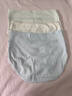 浪莎（LangSha）內褲女生純棉7a級抗菌全棉加長(cháng)襠中腰無(wú)痕個(gè)性風(fēng)女士三角短褲 I.淺杏色+抹茶綠+麥田色 共 3條 M 建議80-100斤 曬單實(shí)拍圖