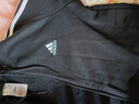 adidas休閑舒適三條紋毛圈布連帽夾克外套女裝秋季阿迪達斯輕運動(dòng)   黑色/白   2XL 曬單實(shí)拍圖