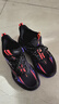 鴻星爾克（ERKE）童鞋男女童密網(wǎng)球鞋兒童緩震型綁帶籃球鞋正黑/熒光亮鮮紅34 曬單實(shí)拍圖