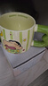 蠟筆小新正版可愛(ài)女生高顏值牛奶果汁咖啡大容量陶瓷杯 蠟筆小新M把杯（綠色） 曬單實(shí)拍圖