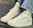 adidas ENTRAP美式校園風(fēng)運動(dòng)少年感復古籃球風(fēng)板鞋男女阿迪達斯   米白色/灰色   37 曬單實(shí)拍圖