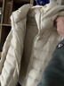 太平鳥(niǎo)女裝羽絨服【15D排骨羽絨】寬松龜背連帽泡芙冬季 白色 XS 曬單實(shí)拍圖