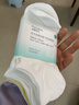 全棉時(shí)代女襪子【5A抗菌5雙普惠裝】純棉不掉跟防臭夏季短中高筒 曬單實(shí)拍圖