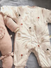 babylove嬰兒連體衣秋冬款夾棉哈衣保暖棉服男女寶寶純棉居家爬服雪寶墩墩 曬單實(shí)拍圖
