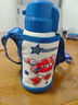 杯具熊（BEDDYBEAR）復古雙飲蓋兒童保溫杯帶吸管兒童水杯大容量學(xué)生杯子620ml小獅子 曬單實(shí)拍圖