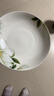 厚秀堂景德鎮骨瓷碗碟盤(pán)套裝家用組合新款陶瓷餐具中式簡(jiǎn)約飯碗面碗 8英寸深盤(pán)（2個(gè)）百合花 曬單實(shí)拍圖