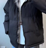 燦圖黑色格子拼接羽絨棉服男秋冬季美式cleanfit棉衣保暖立領(lǐng)外套棉襖 黑色 L 建議110斤到130斤 曬單實(shí)拍圖
