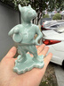 龍泉青瓷麗馬專(zhuān)屬吉祥物茶寵工藝品陶瓷辦公室中式家居客廳玄關(guān)擺件裝飾品 粉青順途 曬單實(shí)拍圖