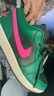 耐克喬丹女子輕便板鞋春季平底刺繡低幫運動(dòng)鞋JORDAN AJ1 DC0774 300孔雀綠/冷杉綠/爆炸粉/椰奶色 39 曬單實(shí)拍圖
