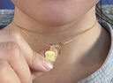 周大福ING吐司小面包黃金吊墜(工費180)約1.35g F237908禮物 曬單實(shí)拍圖