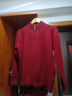 恒源祥2025新款羊毛開(kāi)衫女半高領(lǐng)短款秋冬外套輕奢百搭針織毛衣寬松顯瘦 酒紅色 3XL 140-150斤 曬單實(shí)拍圖