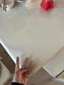 軒楹圓形臺面餐桌桌墊防水防油防燙透明圓桌布桌面保護墊免洗易清潔 【食品級無(wú)味防滲】透明1.6 60cm圓形直徑 曬單實(shí)拍圖
