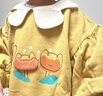 巴厘小豬女寶寶秋裝公主風(fēng)周歲禮服春兒童兩件套嬰幼兒秋季衣 雞蛋黃 110 cm 曬單實(shí)拍圖