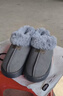 樸西包跟厚底棉拖鞋秋冬季女士毛保暖戶(hù)外家居情侶棉鞋 灰色 40-41 曬單實(shí)拍圖