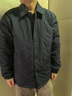 凡客誠品（VANCL）輕薄棉服男秋冬季新款棉衣男士短款翻領(lǐng)夾克外套高級感 藏青 2XL 曬單實(shí)拍圖